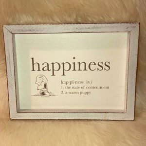 SNOOPY & CHARLIE BROWN wall plaque